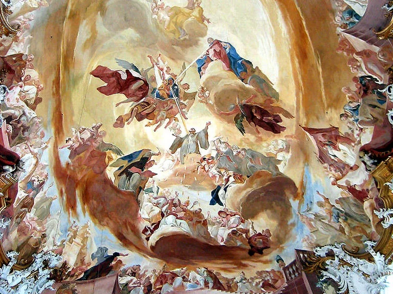 1691-Franz Joseph Spiegler - Dipinti del soffitto di Zwiefalten Münster